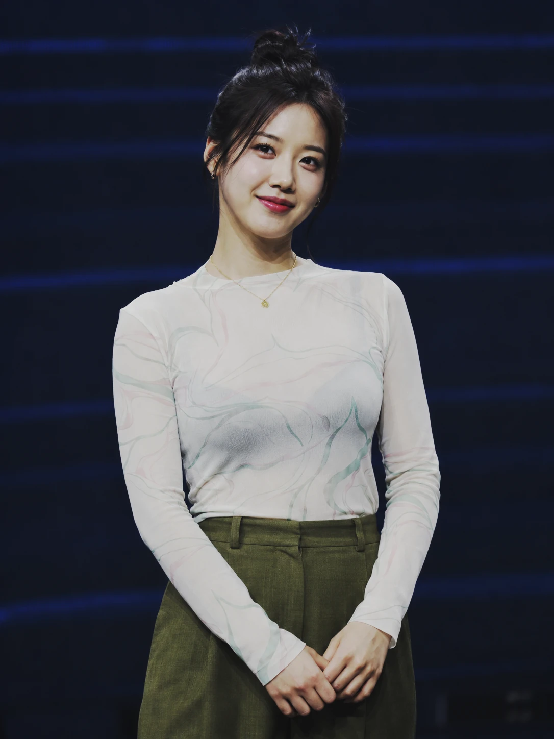 곡선 보정 후 인물 사진