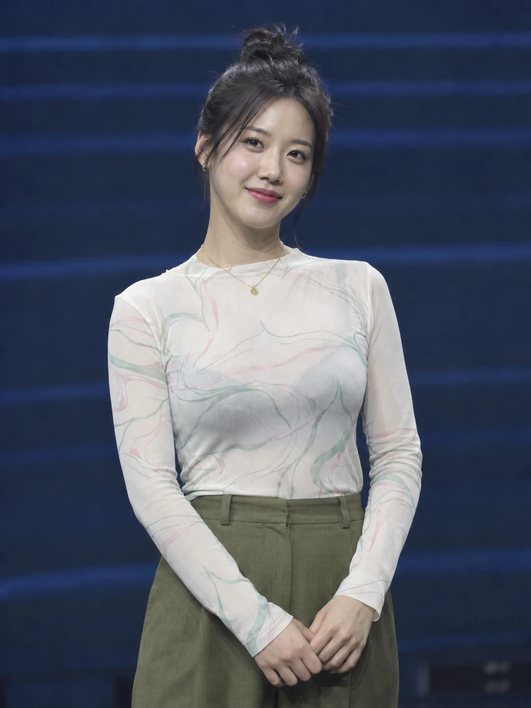 노출 보정 후 인물 사진